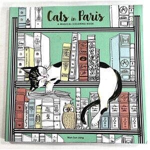 Cats in Paris: A Magical Coloring Book by Won-Sun Jang Unused